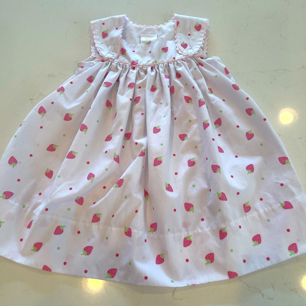 2T Lullaby Set strawberry white dress